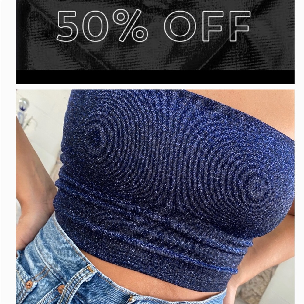Sparkle TuBe Top  stretch Bralette